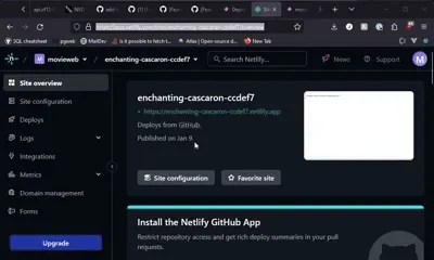 Example of settings page